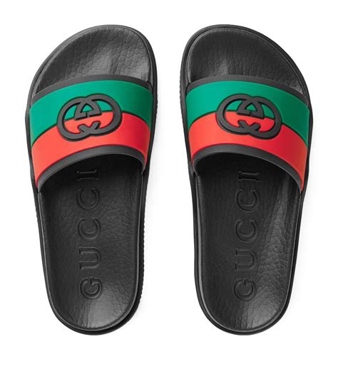 gucci boy slides|gucci slides kids boys.